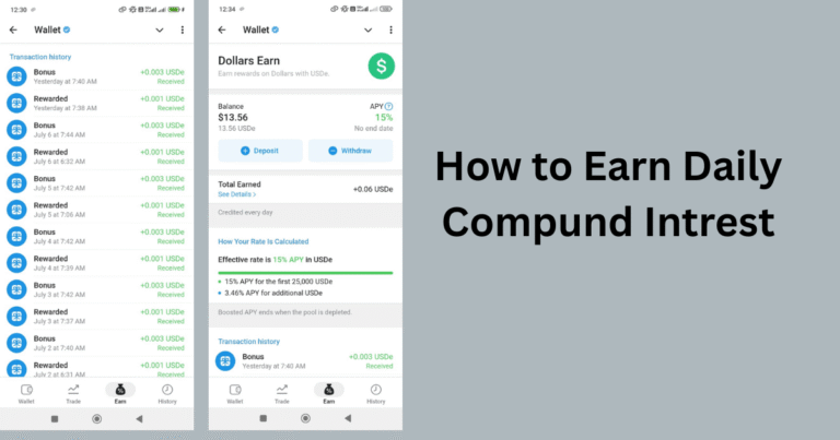 How to Earn Daily Compund Interest